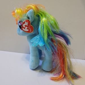 TY Sparkle My Little Pony Plush Rainbow Dash Sparkle Beanie Babies Collection 7"